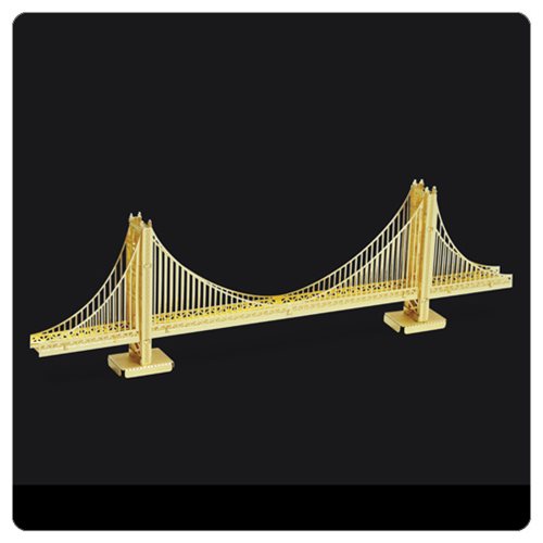Golden Gate Bridge Gold Version Metal Earth Model Kit